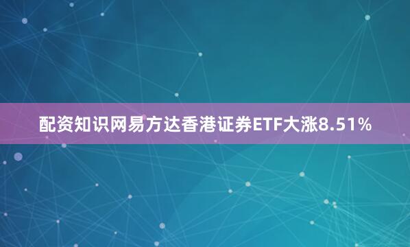 配资知识网易方达香港证券ETF大涨8.51%